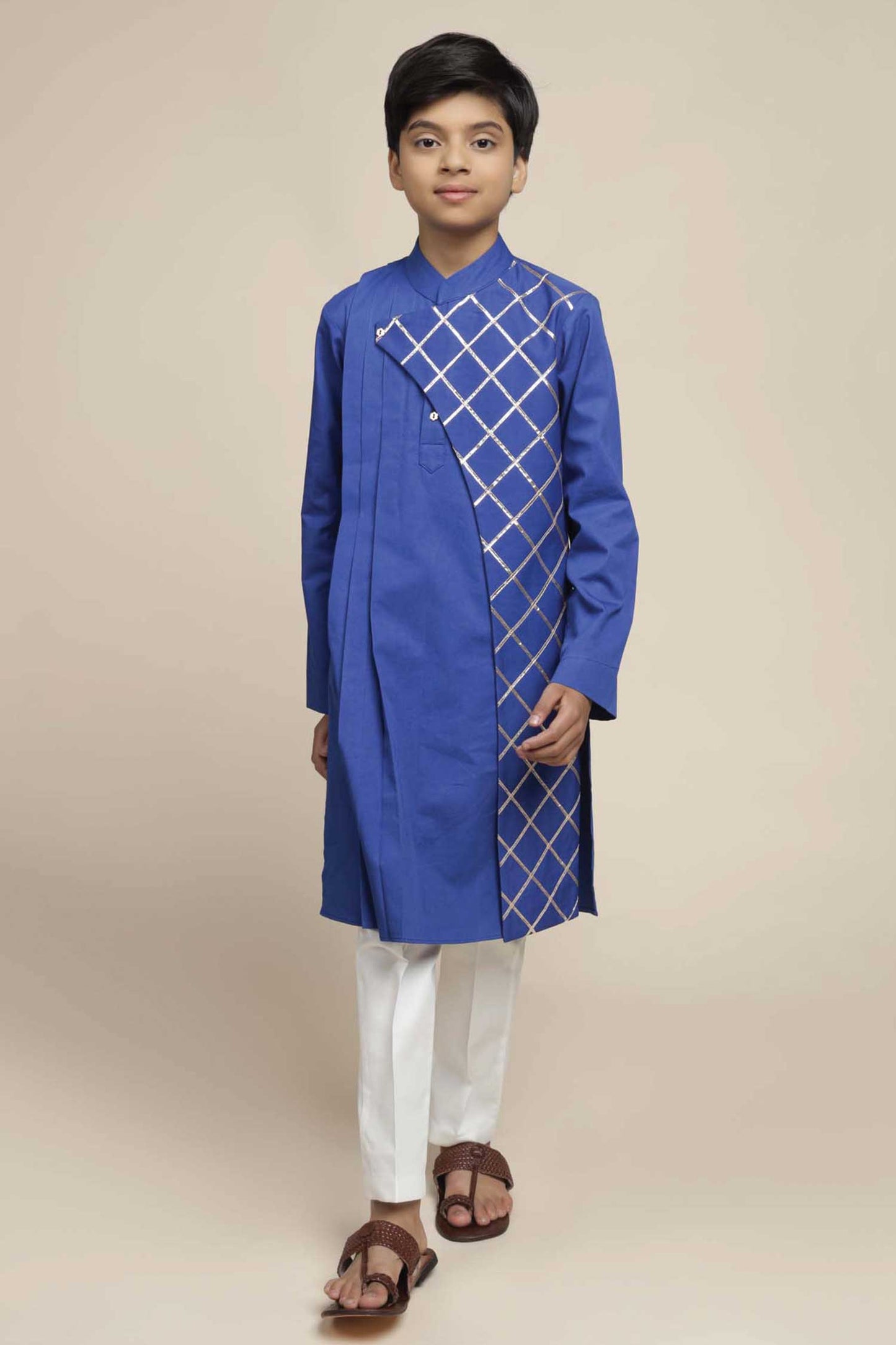 Onya Pleated Kurta & Pants Set