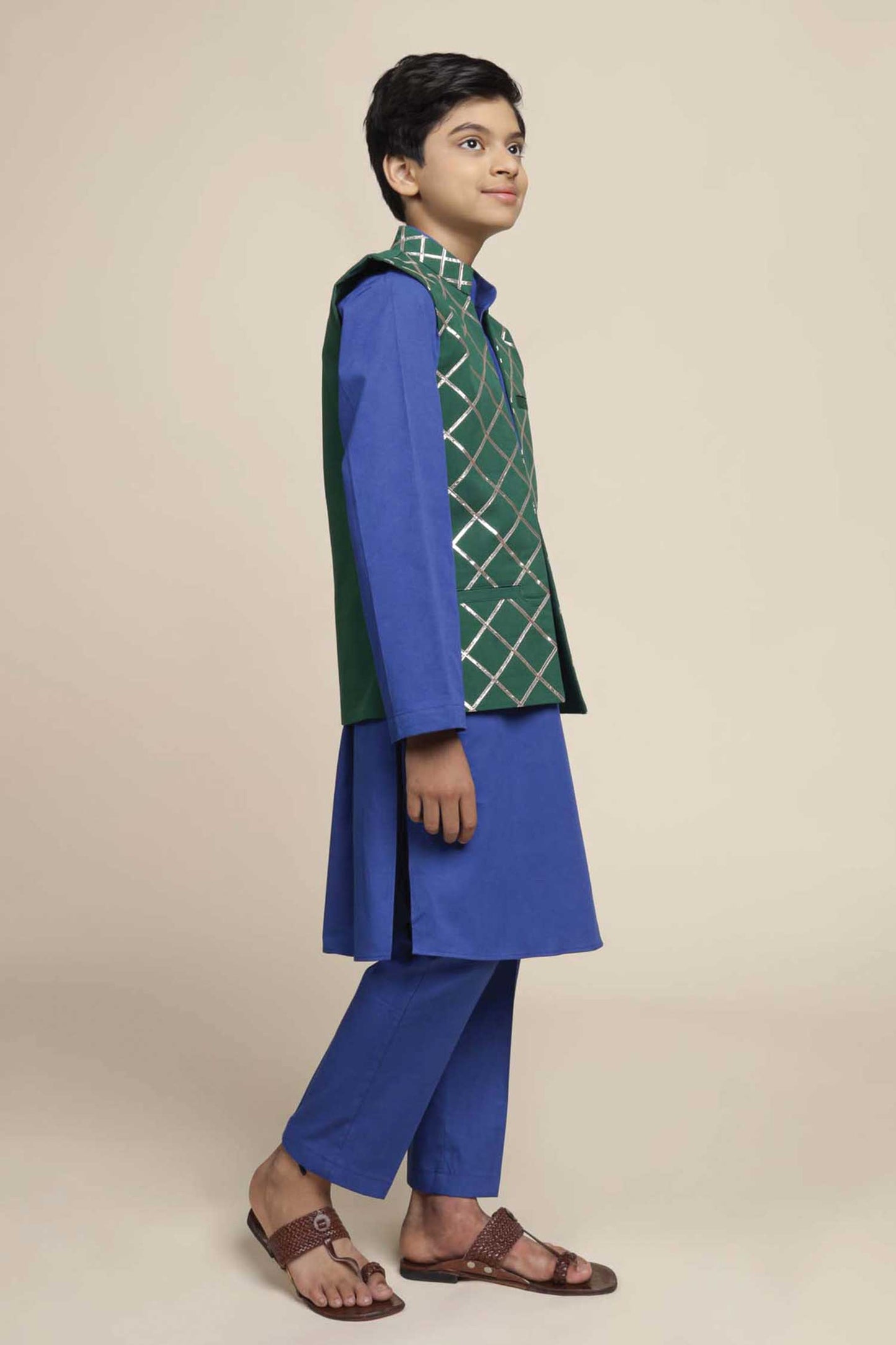 Eri Short Jacket Kurta & Pants Set