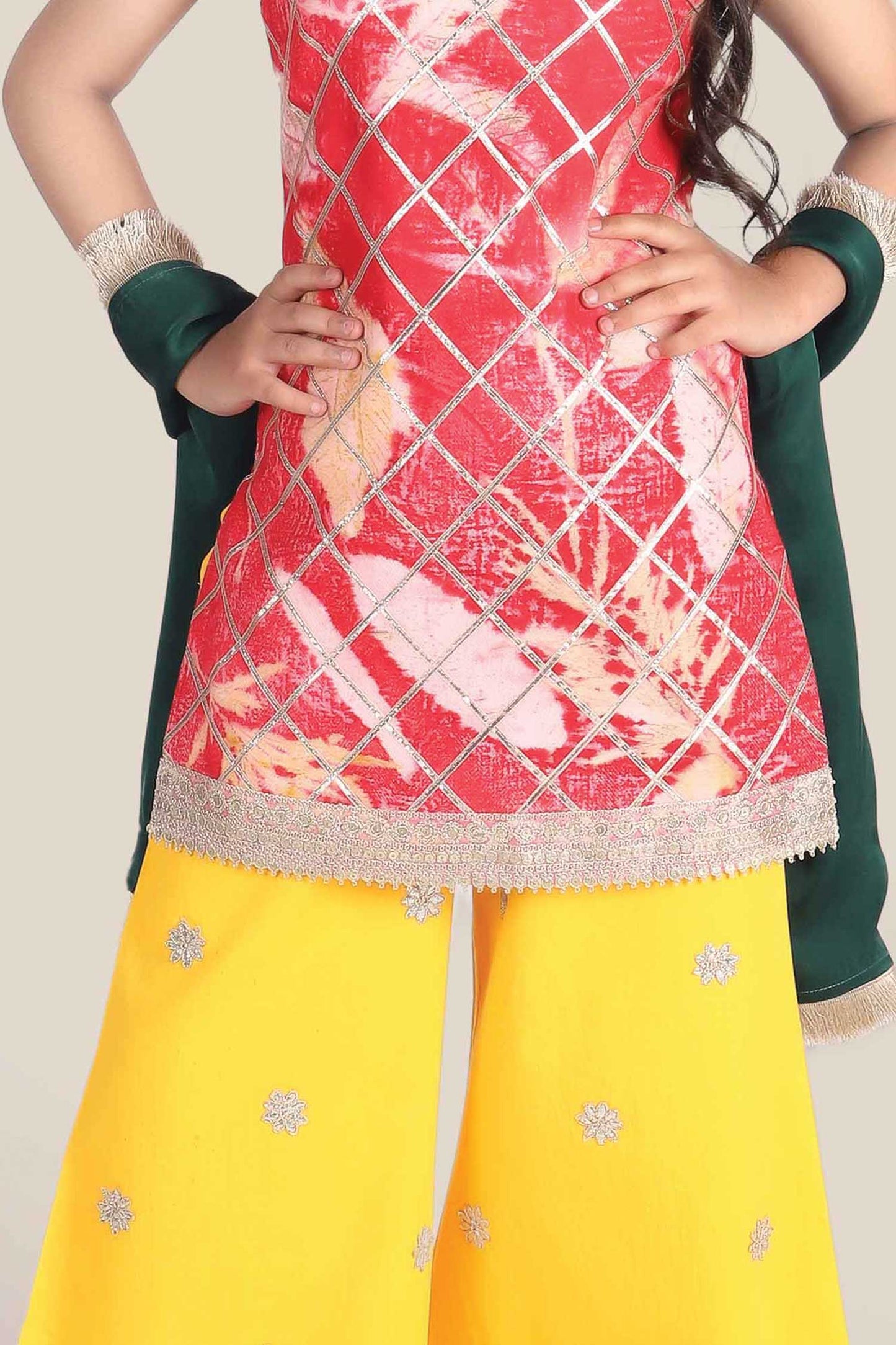 Luri short kurti & palazzo set