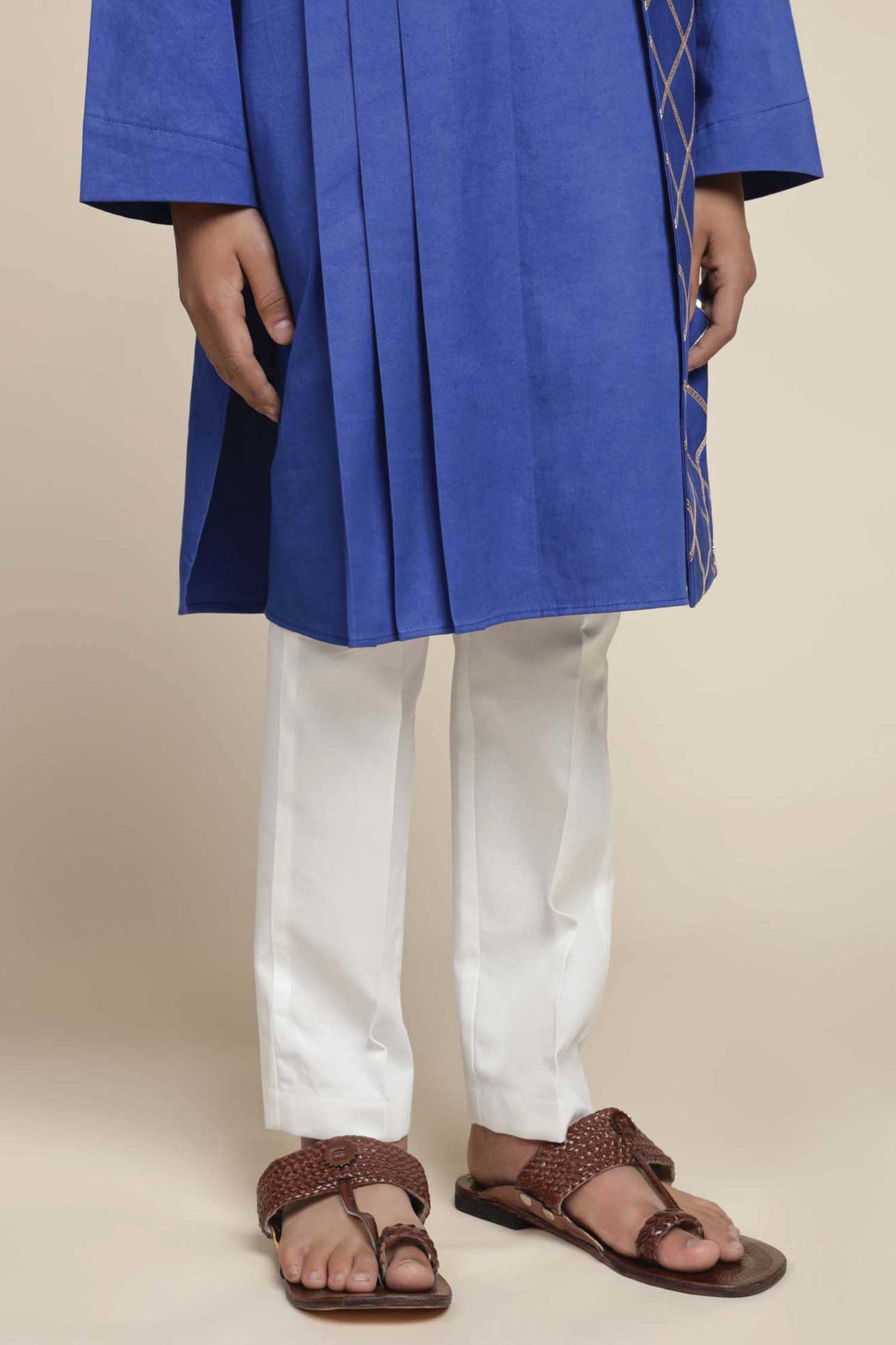 Onya Pleated Kurta & Pants Set